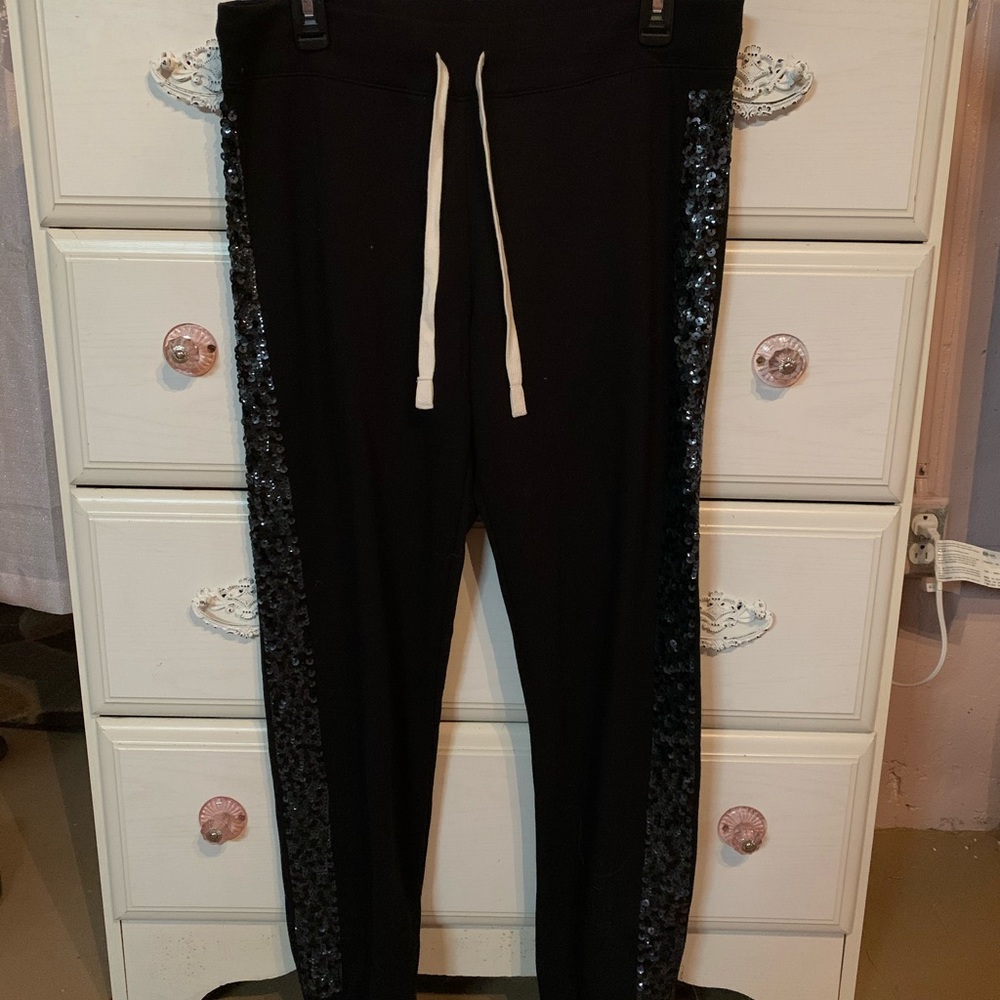 Sequin sweatpants
